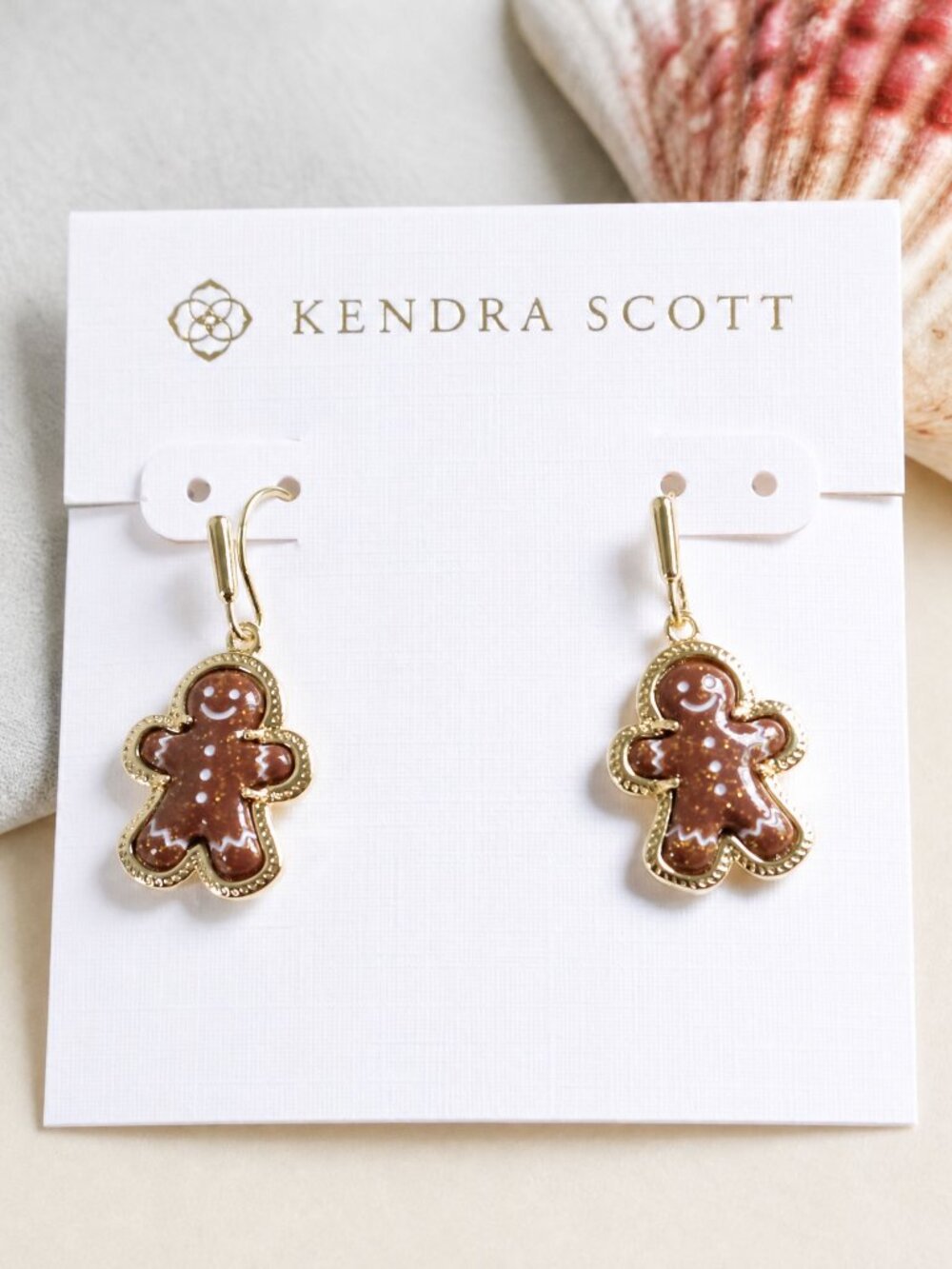 Kendra Scott Gingerbread Gold Drop Earrings